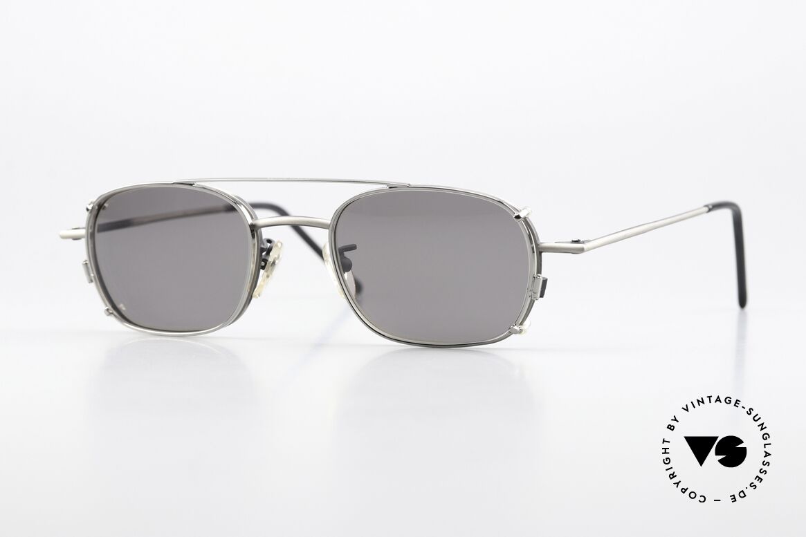 Christian Roth 2404 Brille Antik Grau Clip On, Christian Roth Optical Affairs Brille, New York 1992, Passend für Herren und Damen
