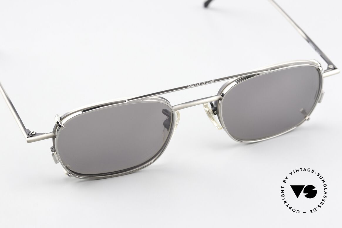 Christian Roth 2404 Brille Antik Grau Clip On, ungetragenes 90er Meisterstück für Design-Liebhaber, Passend für Herren und Damen