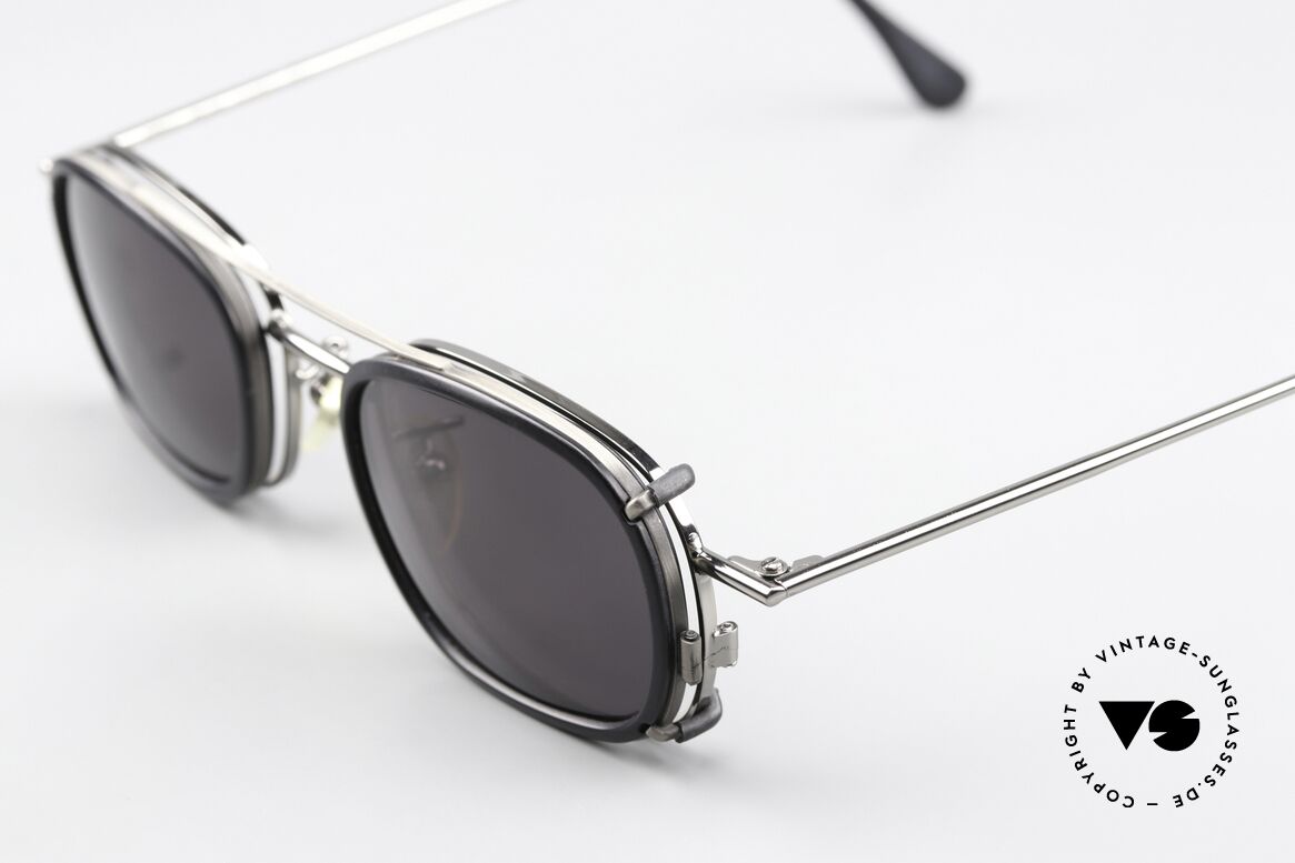 Christian Roth 2404 Brille Gunmetal Mit Sun Clip, praktischer Sonnen-Clip: schwarz, 100% UV Protection, Passend für Herren und Damen