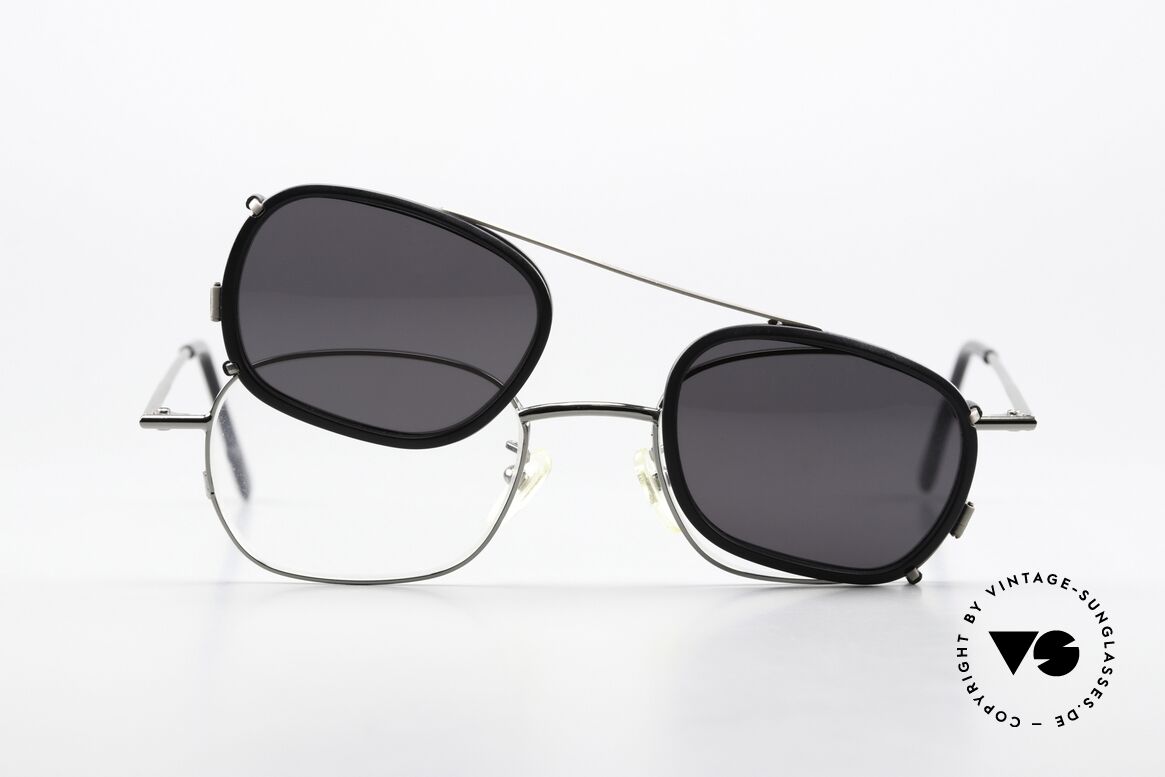 Christian Roth 2404 Brille Gunmetal Mit Sun Clip, Größe: medium, Passend für Herren und Damen