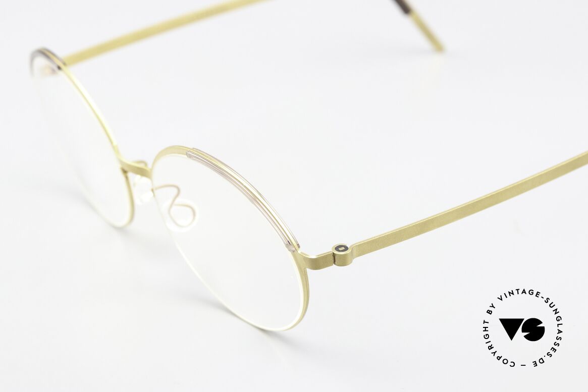 Lindberg 9853 Strip Titanium Runde Titanium Fassung, trägt für uns das Prädikat "TRUE VINTAGE LINDBERG", Passend für Damen