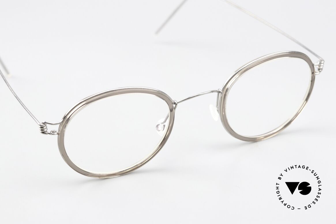 Lindberg Lex 45 Air Titan Rim Titaniumfassung Mit Inlays, ungetragenes Designerstück + orig. Lindberg Magnet-Etui, Passend für Herren und Damen