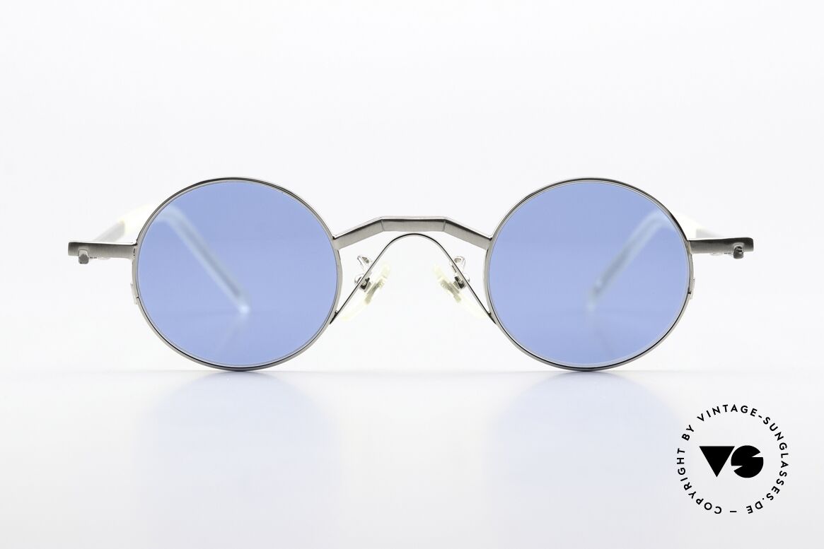 Christian Roth 2502 Runde Brille Im Bauhaus Stil, Brillenfassung in "silber glänzend" & "mattsilber", Passend für Herren und Damen