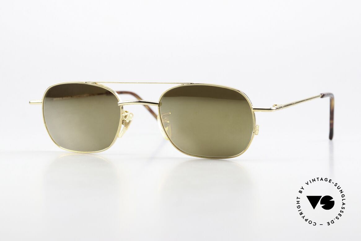 Christian Roth 2403 Gold Verspiegelte Gläser, eckige Sonnenbrille Christian Roth Optical Affairs, Passend für Herren und Damen