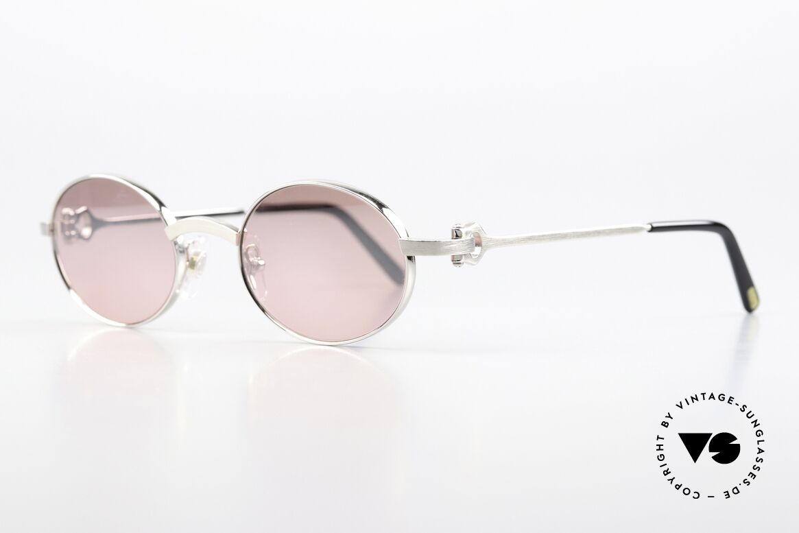 Cartier Spider - S Glas Leicht Pink Verspiegelt, gebürstete Platin-Legierung; entsprechend wertig!, Passend für Herren und Damen