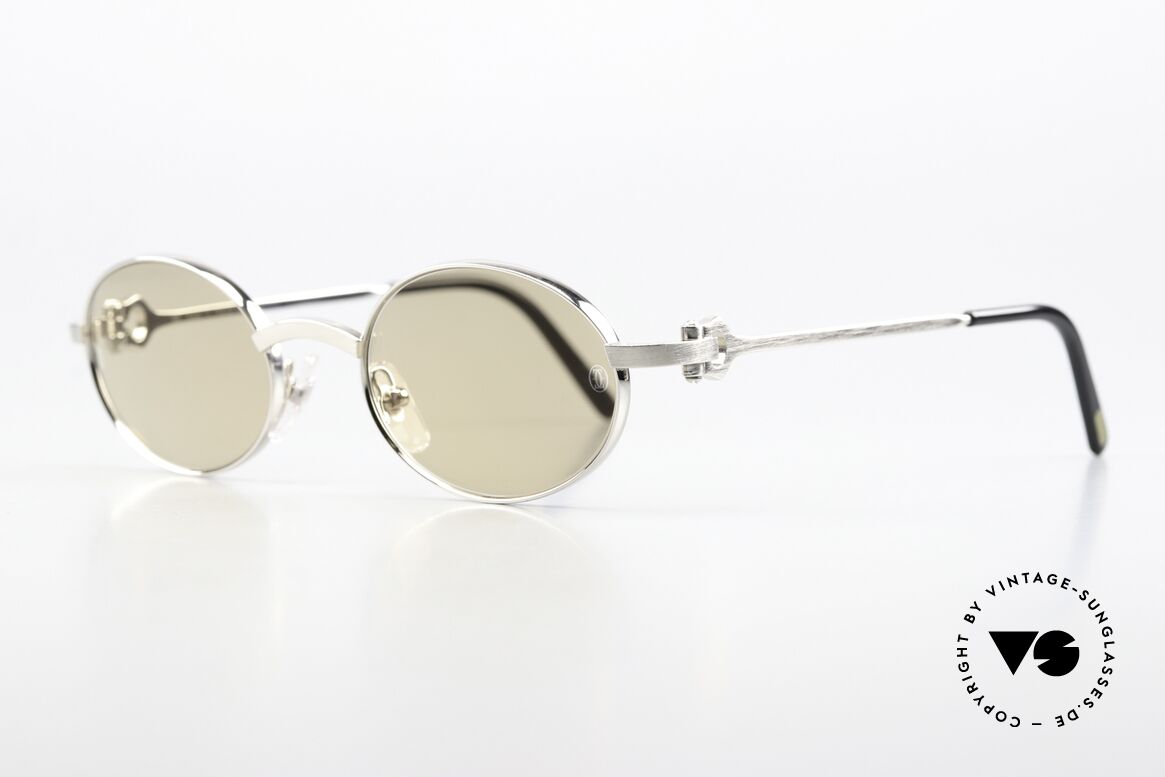 Cartier Spider - S Mit Original Mineralgläsern, gebürstete Platin-Legierung; entsprechend wertig!, Passend für Herren und Damen
