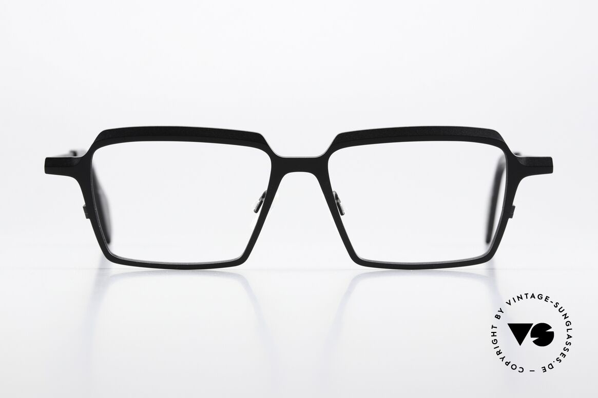 Theo Belgium Flanders Pure Titanium Fassung, eckiges Modell, Damen- & Herrenbrille zugleich, Passend für Herren und Damen