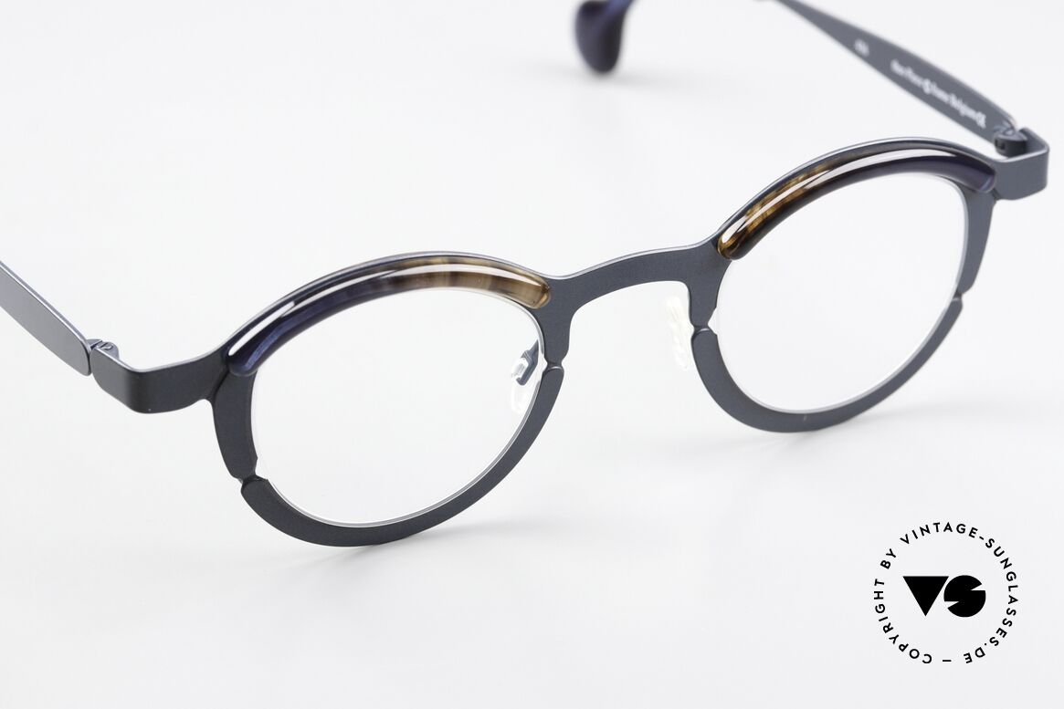 Theo Belgium Piece Runde Brille Unisex Panto, 138mm breit = eher eine medium bis large Größe, Passend für Herren und Damen