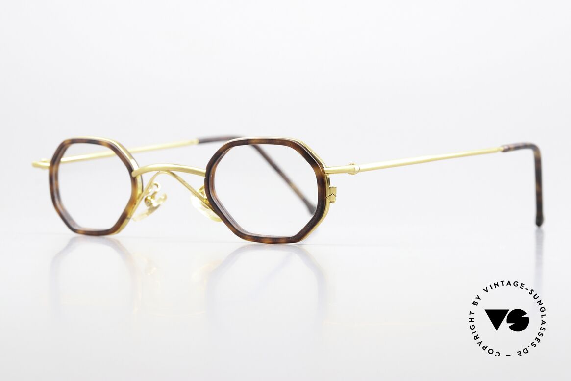 Christian Roth 2401 Eckige Brille Im Bauhaus Stil, die veredelte 2401 mit Azetat-Ringen "Schildpatt", Passend für Herren und Damen