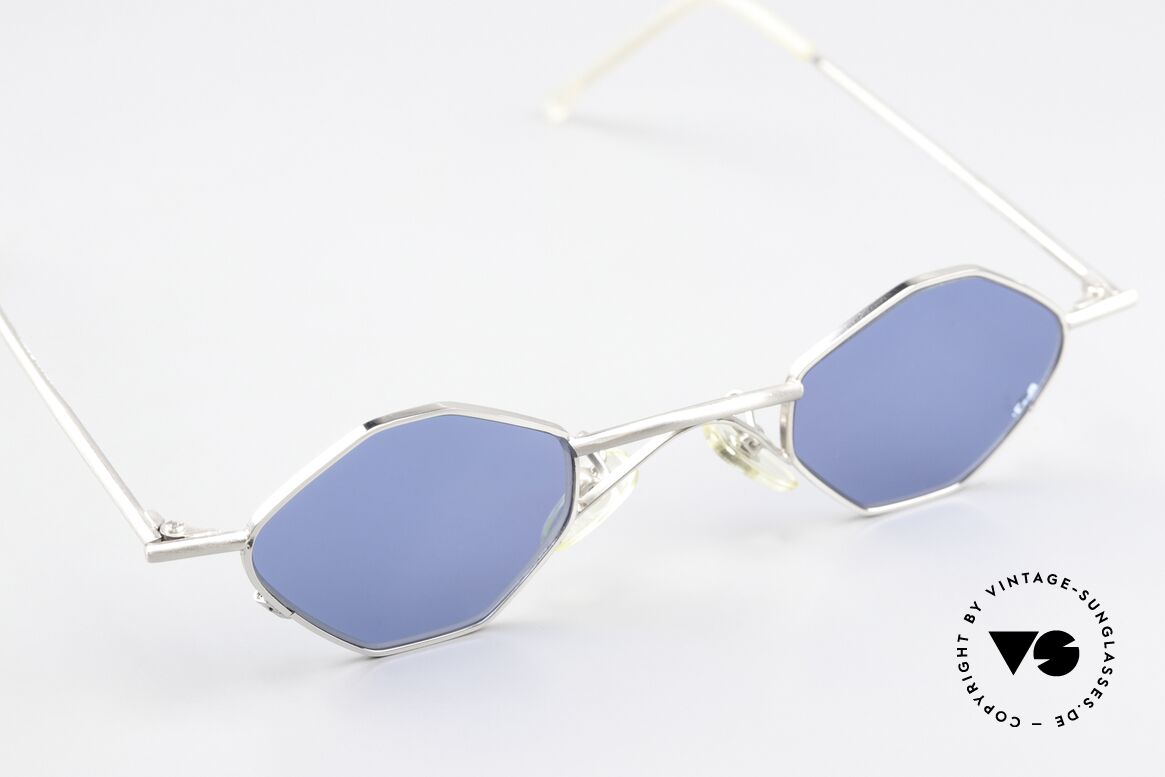 Christian Roth 2402 Achteck Sonnenbrille Silber, ungetragenes 90er Meisterstück für Design-Liebhaber, Passend für Herren und Damen