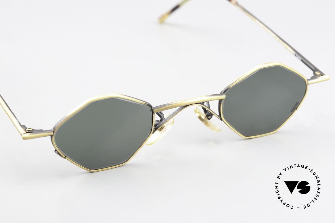 Christian Roth 2402 Achteck Rahmen Antik Gold, ungetragenes 90er Meisterstück für Design-Liebhaber, Passend für Herren und Damen