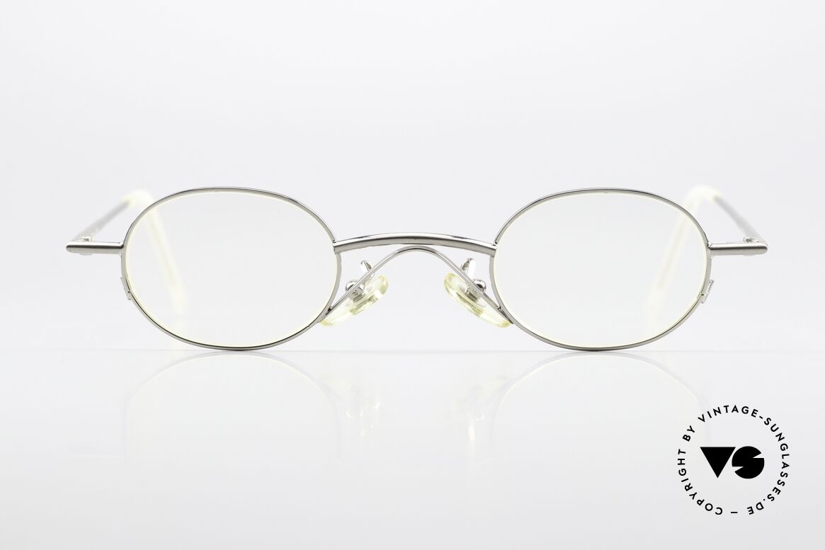 Christian Roth 2400 Kleine Ovale Brillenfassung, Brillengestell: "silber glänzend" & "mattsilber", Passend für Herren und Damen
