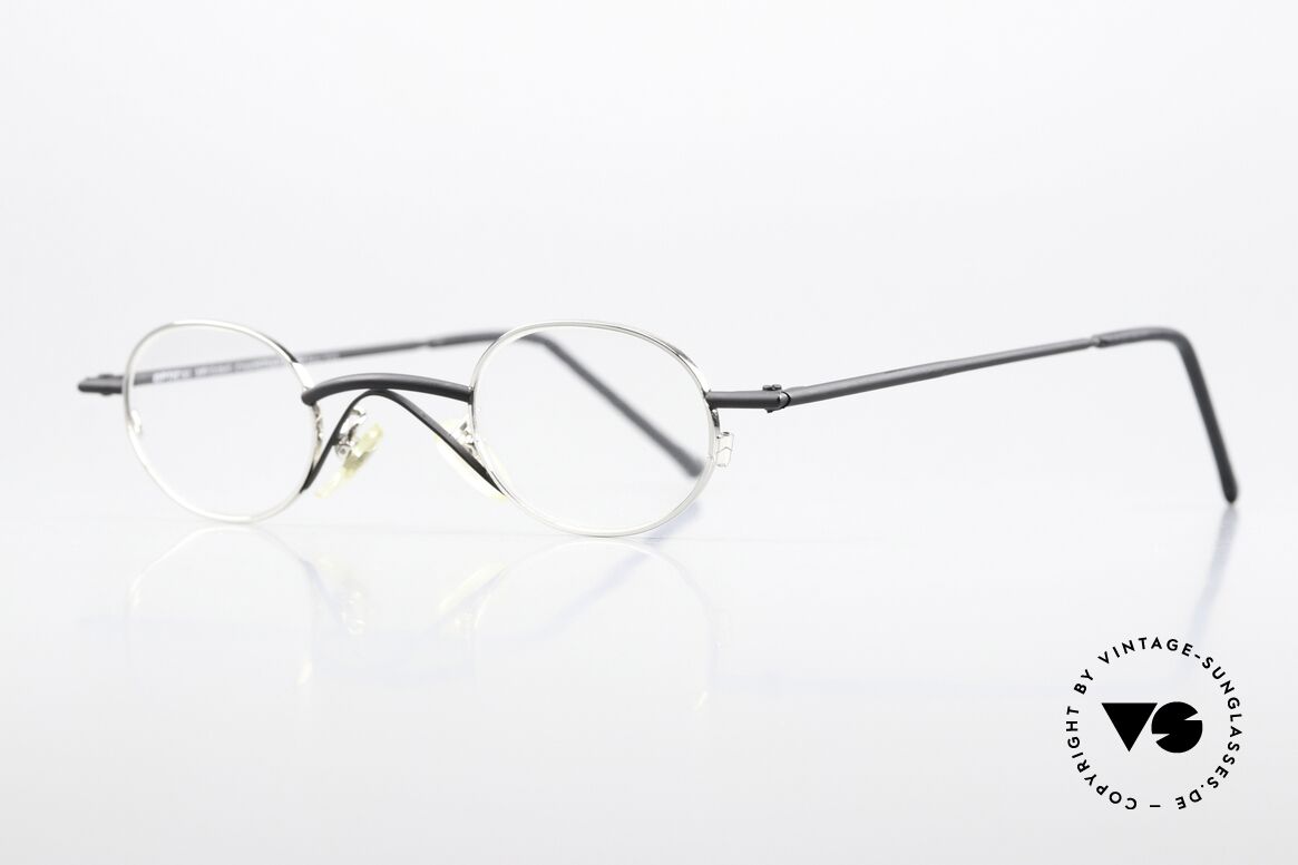 Christian Roth 2400 Kleine Ovale 90er Brille, Gr. SMALL: Glashöhe = 27mm, Glasbreite = 37mm, Passend für Herren und Damen