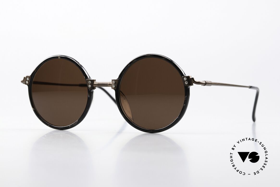 Jean Paul Gaultier 55-7261 Runde 90er Designerbrille, rundes 1990er Jahre Design von Jean Paul Gaultier, Passend für Herren und Damen