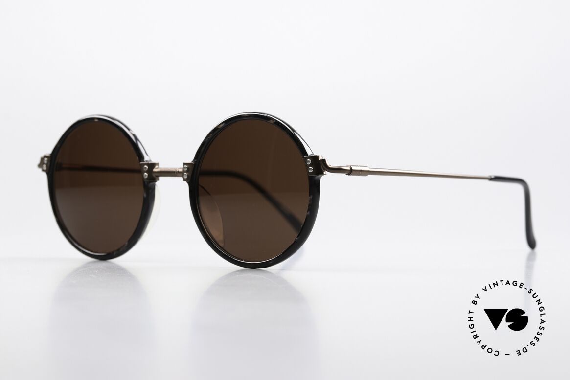 Jean Paul Gaultier 55-7261 Runde 90er Designerbrille, Rahmenteile sind hochwertig vernietet; Top-Qualität, Passend für Herren und Damen
