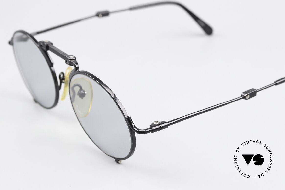 Jean Paul Gaultier 56-9171 Rare 90er Faltsonnenbrille, leicht getönte Sonnengläser (auch abends tragbar), Passend für Herren und Damen