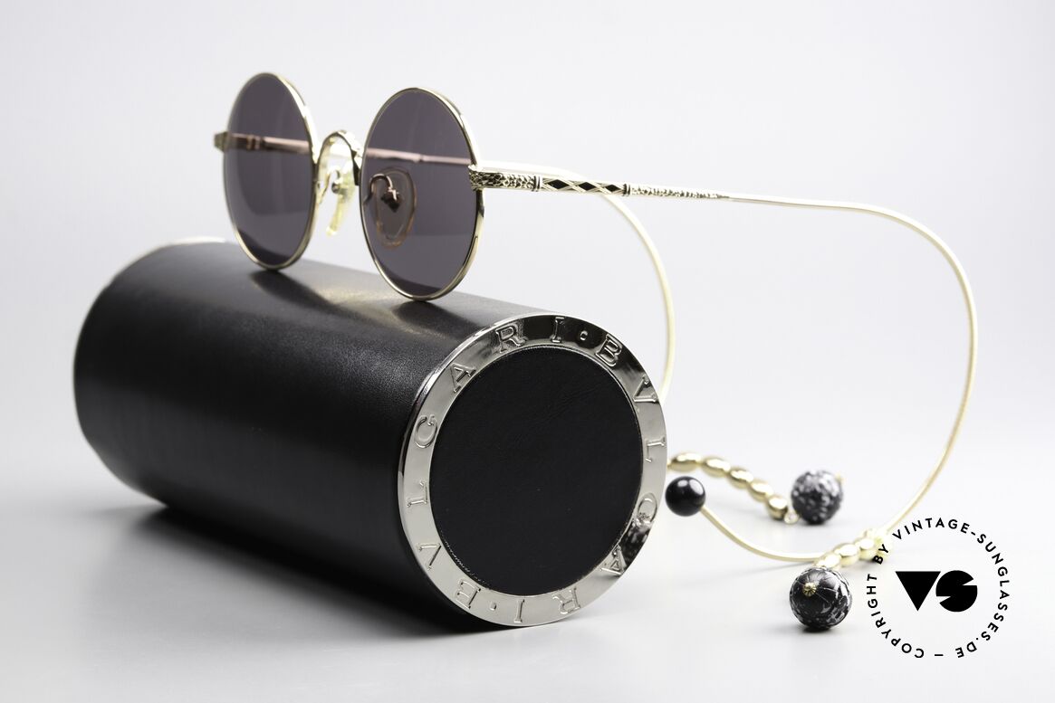 Jean Paul Gaultier 55-9673 Sonnenbrille Mit Perlenkette, herausragende Verarbeitung und aufwändige Details, Passend für Damen