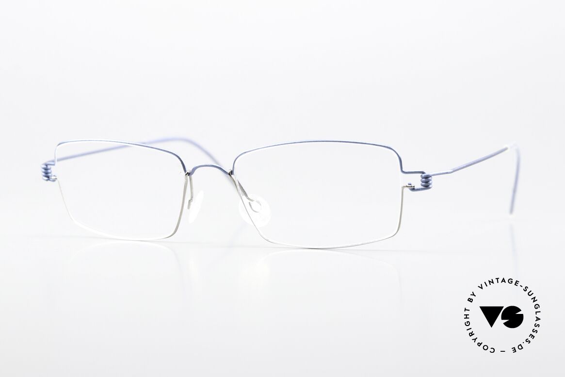 Lindberg Flemming Air Titan Rim Eckige Titaniumbrille Unisex, LINDBERG Air Titanium Rim Brille in Größe 48-16, 135, Passend für Herren und Damen