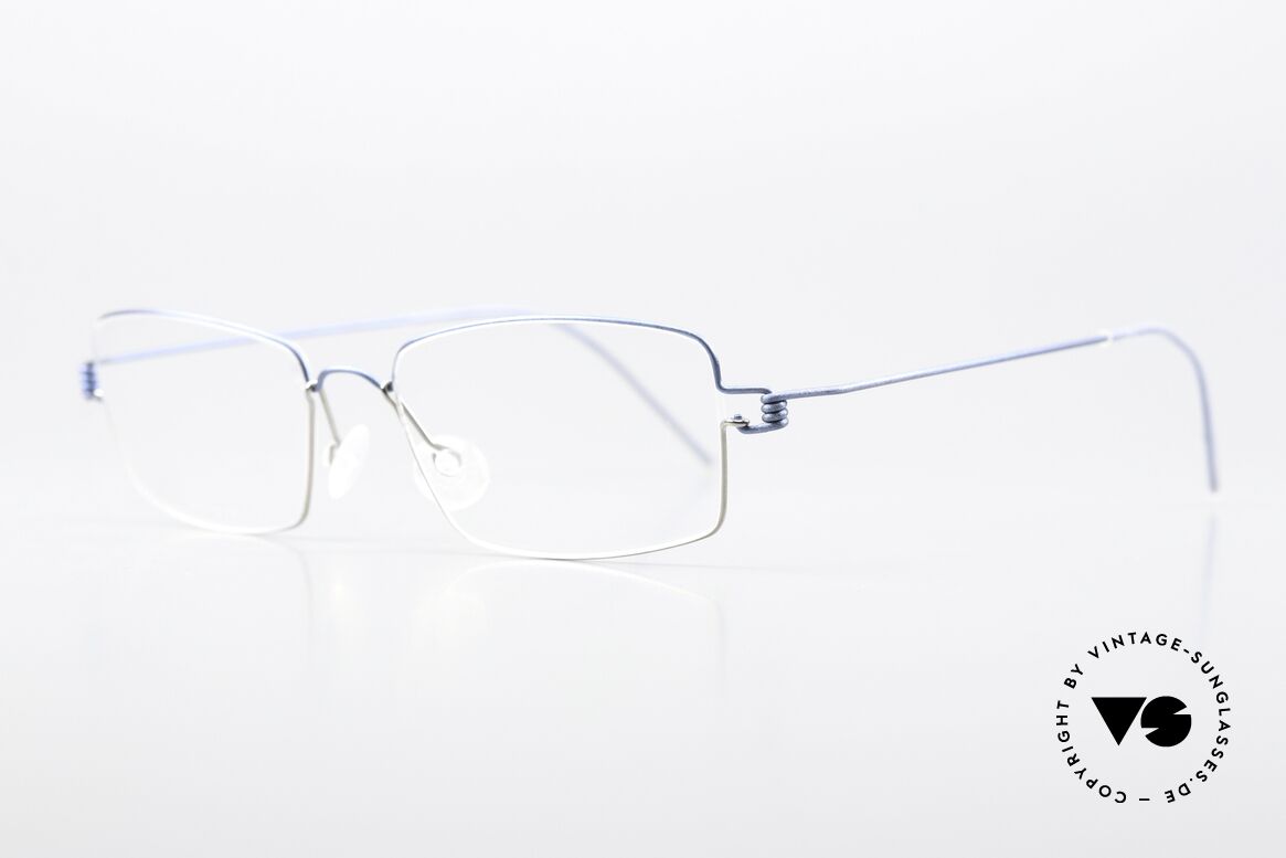 Lindberg Flemming Air Titan Rim Eckige Titaniumbrille Unisex, so zeitlos, stilvoll und innovativ = Prädikat "VINTAGE", Passend für Herren und Damen