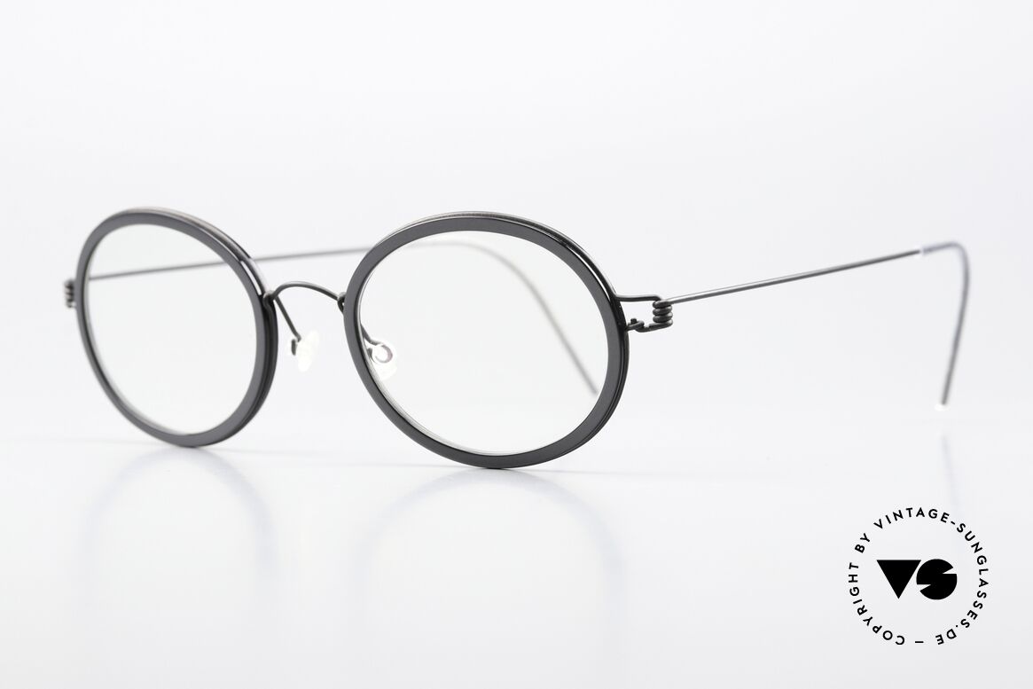 Lindberg Arthur Air Titan Rim Veredelte Air Titan Version, markant veredelte Air Titanium Version mit Azetat-Rand, Passend für Herren und Damen