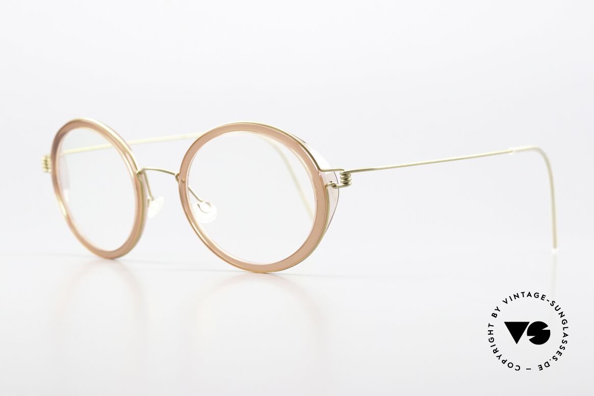 Lindberg Fay Air Titan Rim Titan Fassung Damen Farbe, markant veredelte Air Titanium Version mit Azetat-Rand, Passend für Damen