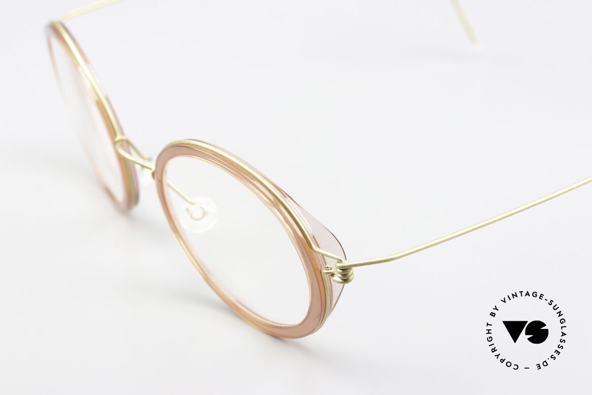 Lindberg Fay Air Titan Rim Titan Fassung Damen Farbe, eine echte vintage Brille; extrem hochwertig und zeitlos, Passend für Damen