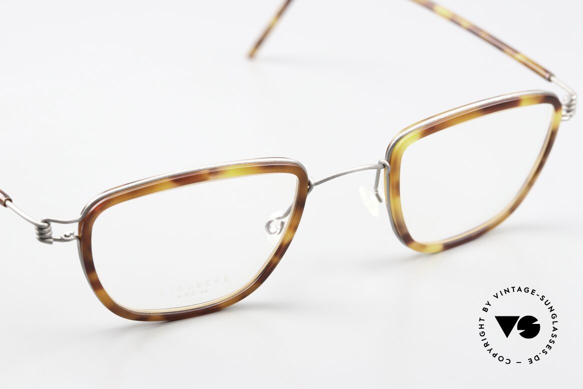 Lindberg Aiko Air Titan Rim Leichte Air Titanium Brille, ungetragenes Designerstück + orig. Lindberg Magnet-Etui, Passend für Herren und Damen