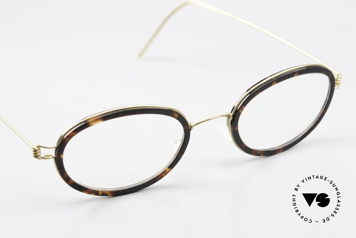Lindberg Sammy Air Titan Rim Ovale Brille Titanium Unisex, ungetragenes Designerstück + orig. Lindberg Magnet-Etui, Passend für Herren und Damen