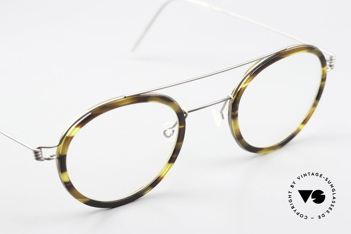 Lindberg Teitur 46 Air Titan Rim Markante Pantobrille Titan, ungetragenes Designerstück mit orig. Lindberg Hart-Etui, Passend für Herren und Damen