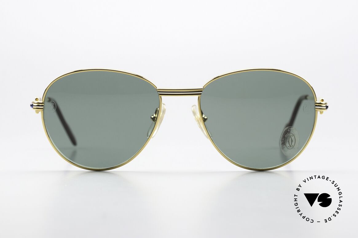 Cartier S Saphirs 0,94 ct - M Brille Mit Echten Saphiren, Modell aus der "S"-Serie (Markteinführung 1988), Passend für Damen