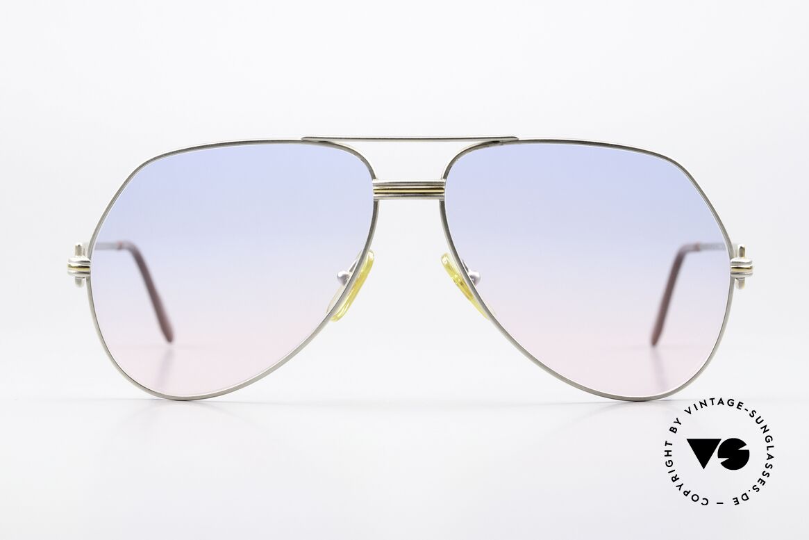Cartier Vendome LC - L Gläser Babyblau-Pink Verlauf, wurde 1983 veröffentlicht & dann bis 1997 produziert, Passend für Herren