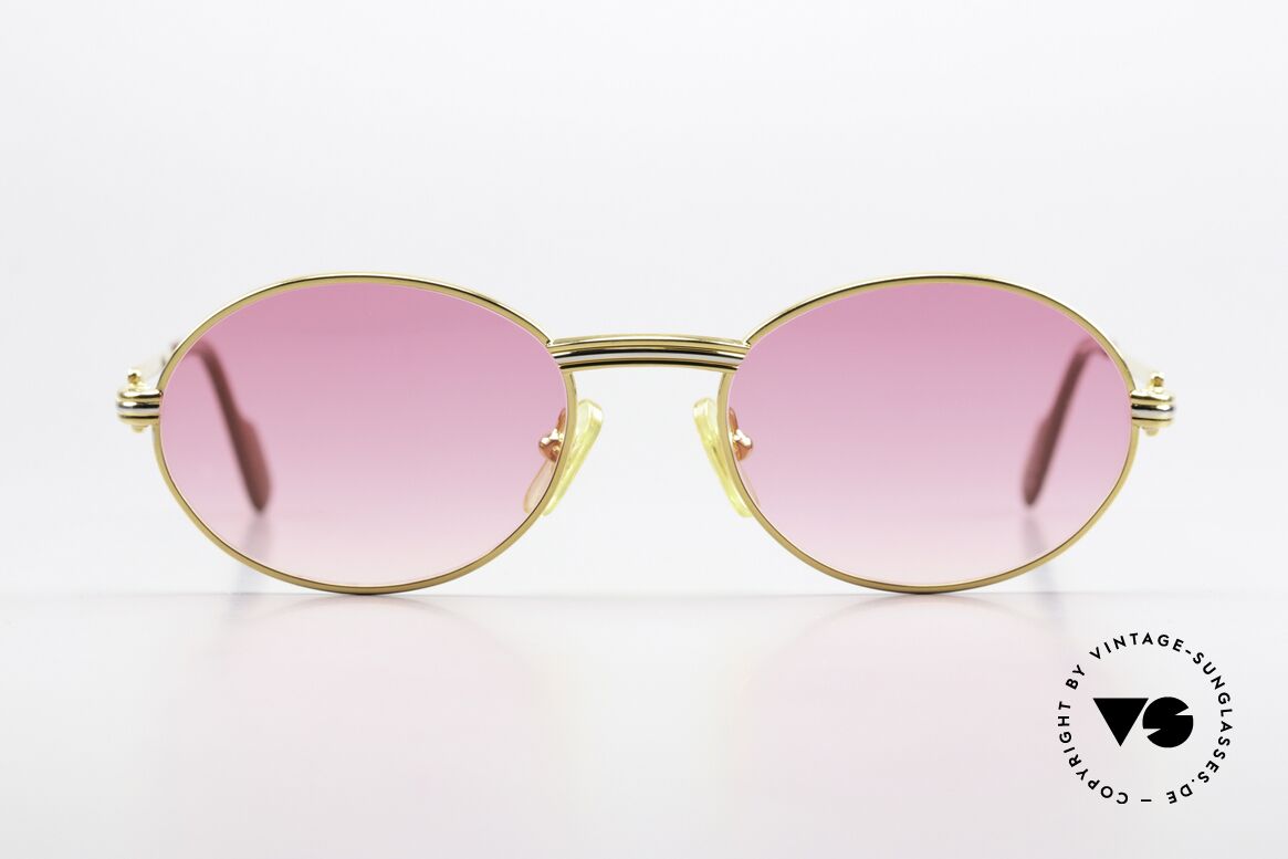 Cartier Saint Honore - S Sonnengläser Pink Verlauf, edles & zeitloses Design in SMALL-Größe 49°18, 130, Passend für Herren und Damen