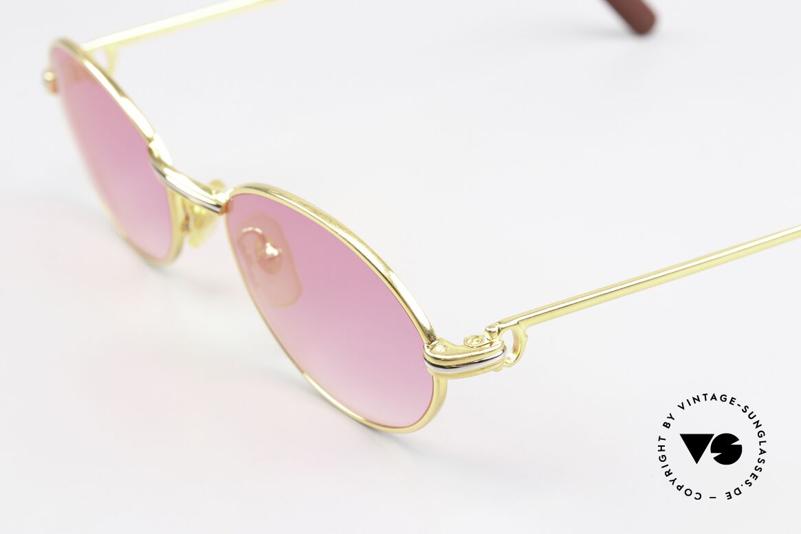 Cartier Saint Honore - S Sonnengläser Pink Verlauf, 22kt vergoldet mit neuen pink-Verlauf Sonnengläsern, Passend für Herren und Damen