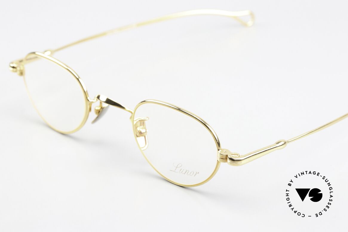 Lunor V 103 Zeitlose Brille Gelbgold, aus der 2011er Kollektion in altbekannter Qualität, Passend für Herren und Damen