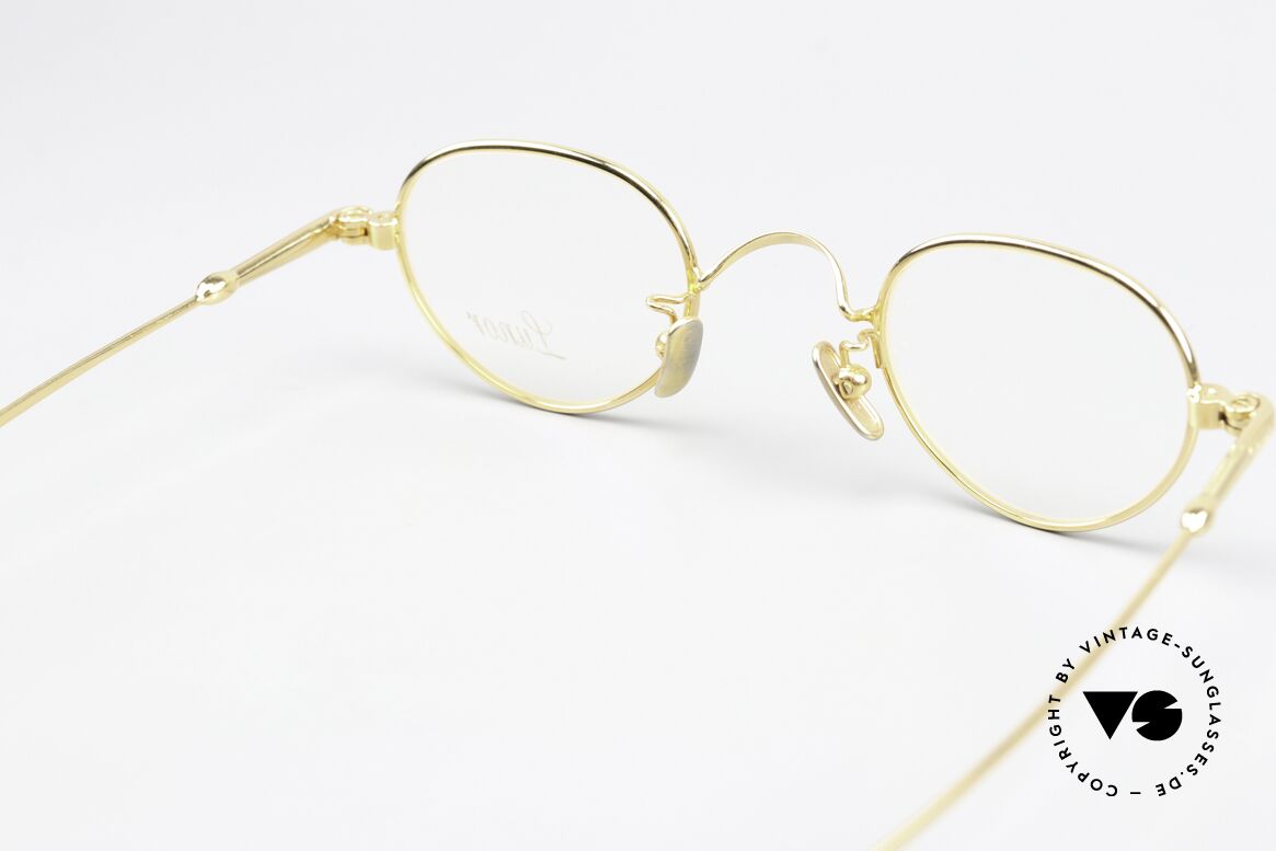Lunor V 103 Zeitlose Brille Gelbgold, Größe: small, Passend für Herren und Damen