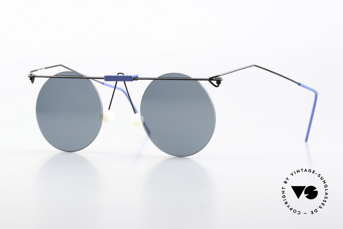 Kim Buck DK No Retro Vintage Sonnenbrille, außergewöhnliche vintage Sonnenbrille der 1990er, Passend für Herren und Damen