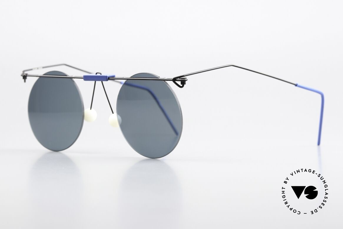 Kim Buck DK No Retro Vintage Sonnenbrille, mal was anderes ('Kunst'-Brille für Individualisten), Passend für Herren und Damen
