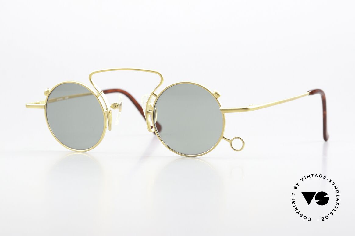 Kansai Yamamoto KY027E Crazy Rund 90er Sonnenbrille, Yamamoto: des Branchenprimus in der jap. Modewelt, Passend für Herren und Damen