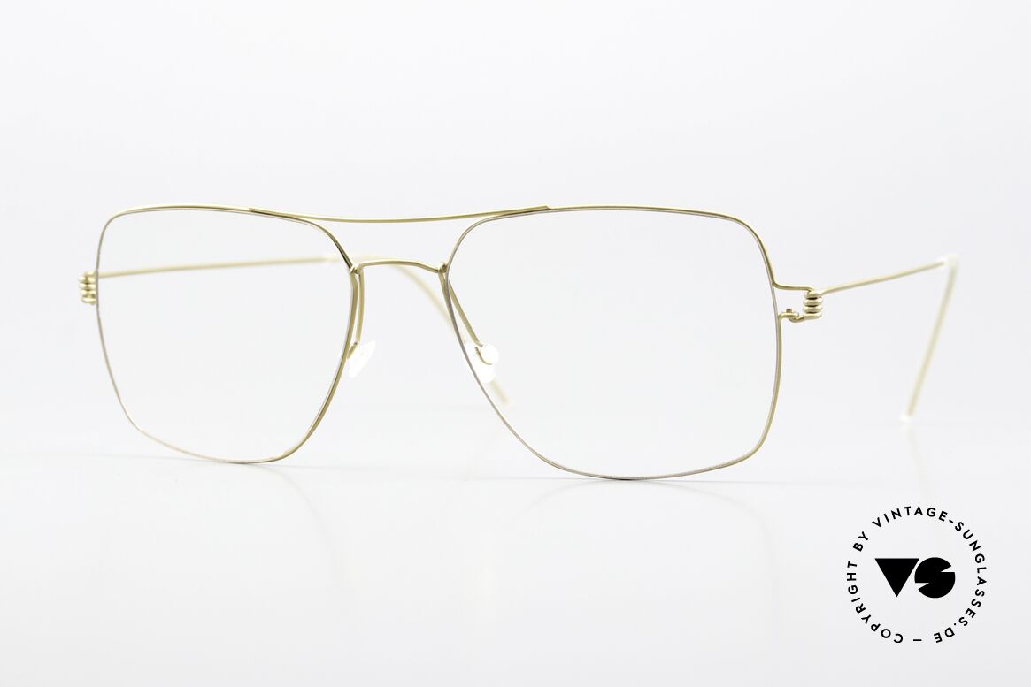 Lindberg Joshua Air Titan Rim Herrenbrille Eckig Aviator, Herrenbrille von Lindberg aus der Air Titanium Serie, Passend für Herren