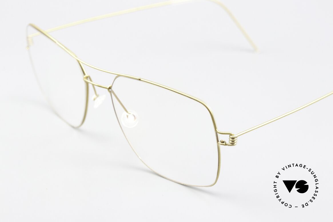 Lindberg Joshua Air Titan Rim Herrenbrille Eckig Aviator, hochwertig, stilvoll & innovativ = Prädikat "VINTAGE", Passend für Herren