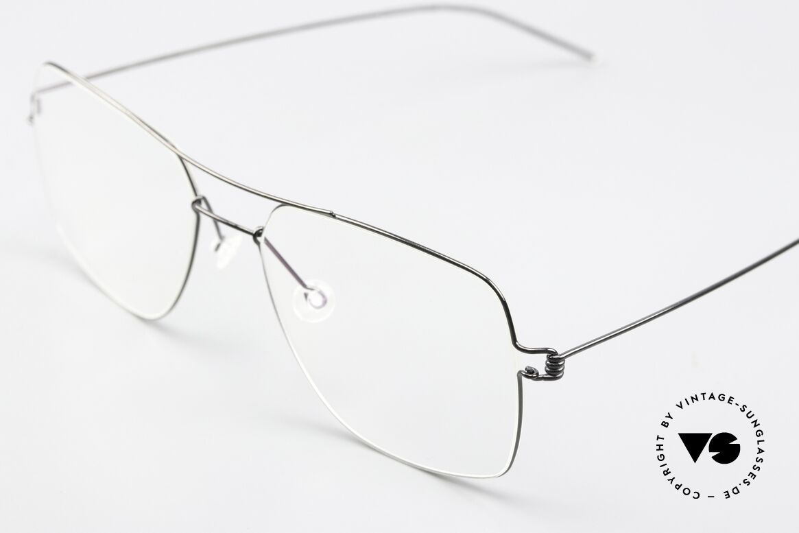 Lindberg Joshua Air Titan Rim Eckige Pilotenbrille Herren, hochwertig, stilvoll & innovativ = Prädikat "VINTAGE", Passend für Herren