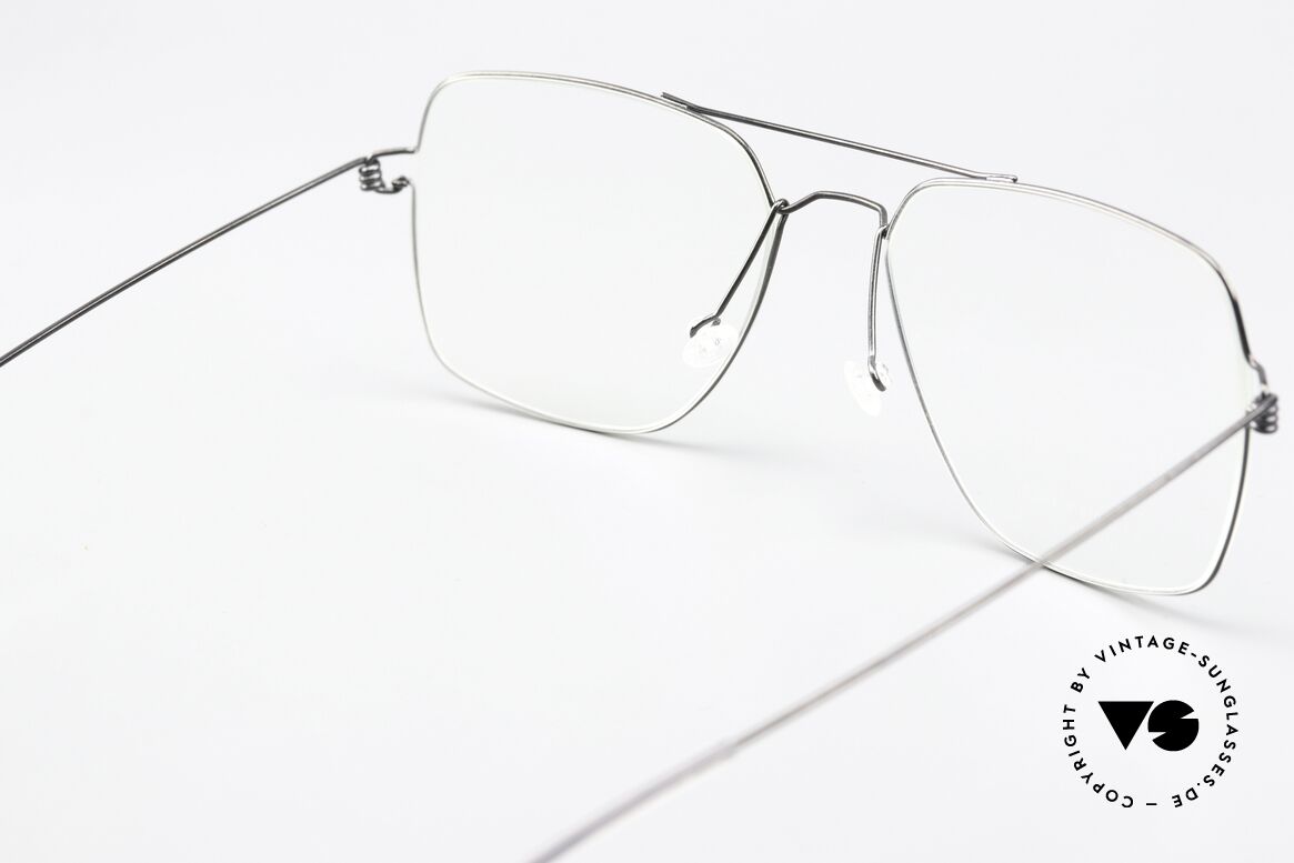Lindberg Joshua Air Titan Rim Eckige Pilotenbrille Herren, Größe: large, Passend für Herren