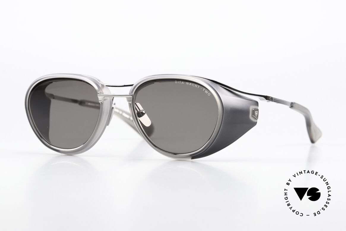 DITA Nacht Two Seitenblende Sonnenbrille, DITA Nacht-Two, DTS-128-52-02 GRY-PLD, Gr. 52/10, Passend für Herren