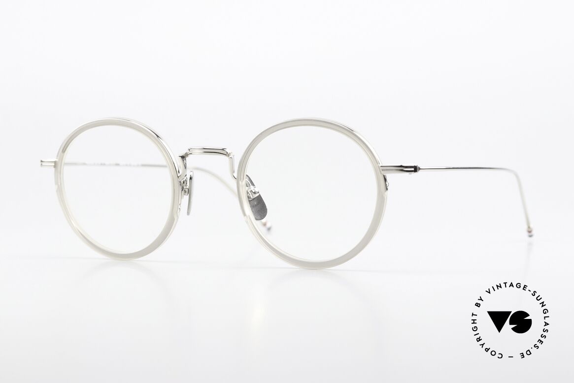 Thom Browne TBX906 Sehr Stilvolle Runde Fassung, Thom Browne Brille, Modell TBX906-46-03, GRY SLV, Passend für Herren