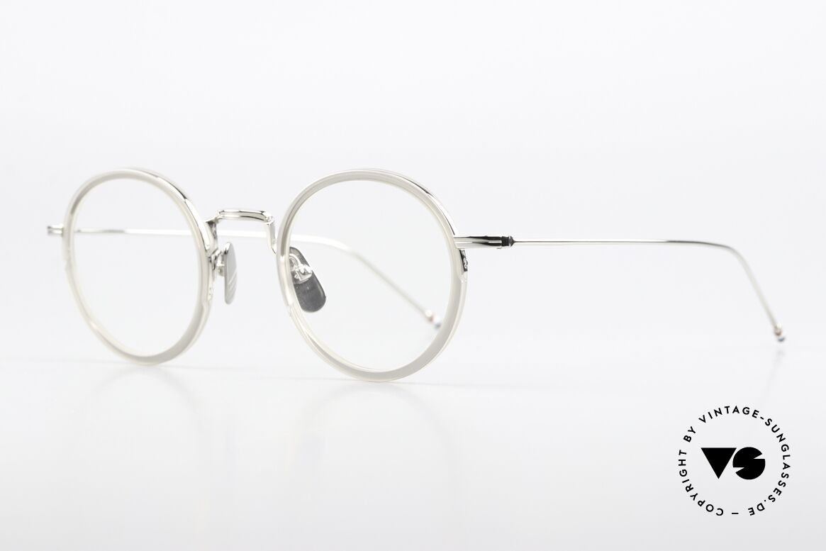 Thom Browne TBX906 Sehr Stilvolle Runde Fassung, wirklich stilvoll & in Spitzenqualität, made in Japan, Passend für Herren