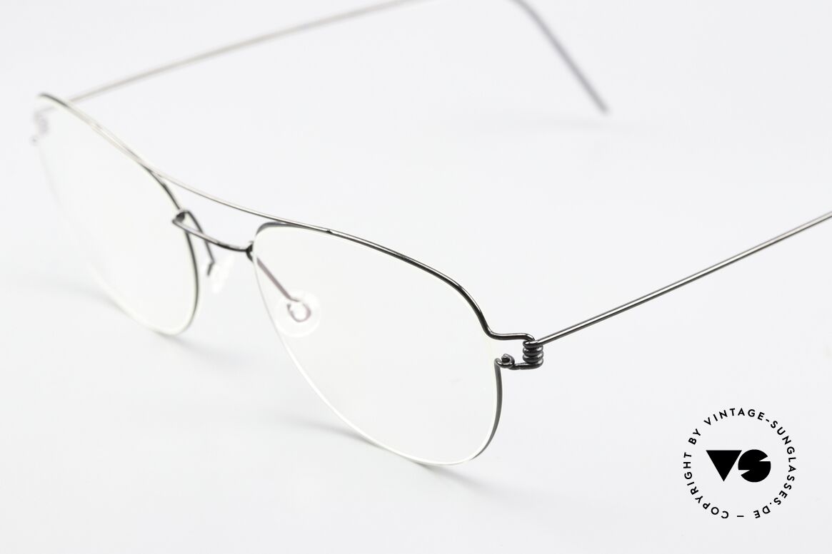 Lindberg Ole Air Titan Rim Runde Pilotenform Unisex, hochwertig, stilvoll & innovativ = Prädikat "VINTAGE", Passend für Herren und Damen
