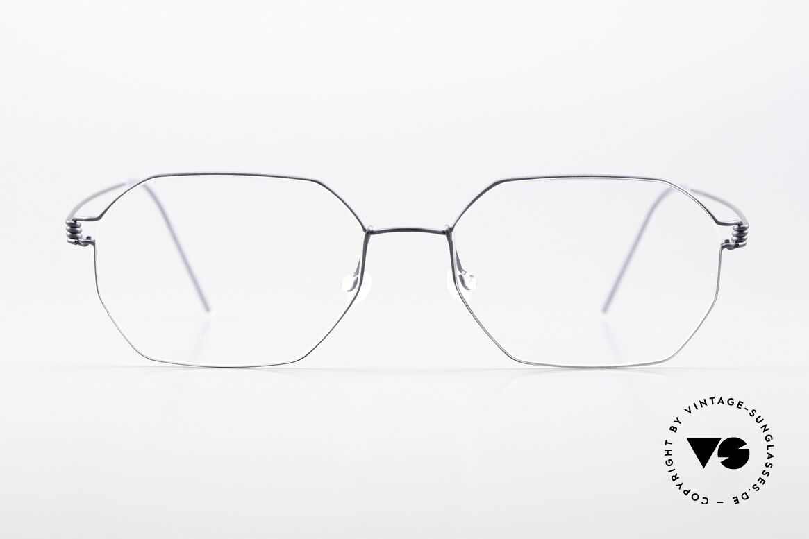 Lindberg Jeppe Air Titan Rim Eckige Brille In Matt Grau, Modell Jeppe in Größe 54-18, 145, col U16: matt grau, Passend für Herren und Damen