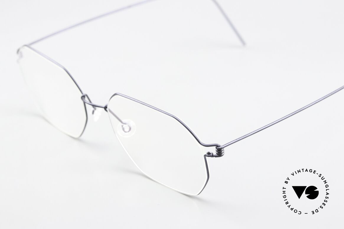Lindberg Jeppe Air Titan Rim Eckige Brille In Matt Grau, hochwertig, stilvoll & innovativ = Prädikat "VINTAGE", Passend für Herren und Damen