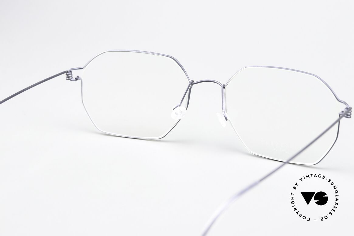 Lindberg Jeppe Air Titan Rim Eckige Brille In Matt Grau, Größe: medium, Passend für Herren und Damen