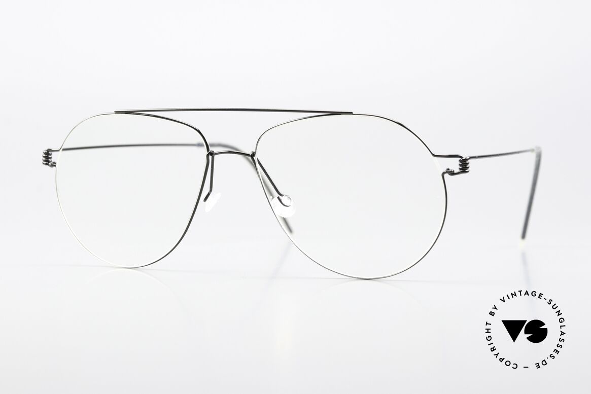 Lindberg Raymond Air Titan Rim Herrenbrille Aviator Style, LINDBERG Air Titan, Modell Raymond, Aviator-Stil, Passend für Herren